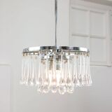 Mid-Century Italian Crystal Teardrop Chandelier, 1960s