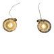Pair of grey glass and chrome wall lights from the mid-century by N Leuchten, 1960s, Germany.