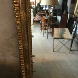 Golden wood mirror - 140x88cm