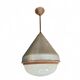 Large aluminium industrial hanging lamp 1970s height 55 cm