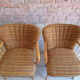 Pair of 1950 cocktail armchairs