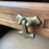 Guillerme and Chambron oak chest of drawers