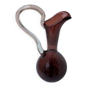 Blown glass pitcher/ewer