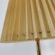 vintage brass and walnut lamp, 60s