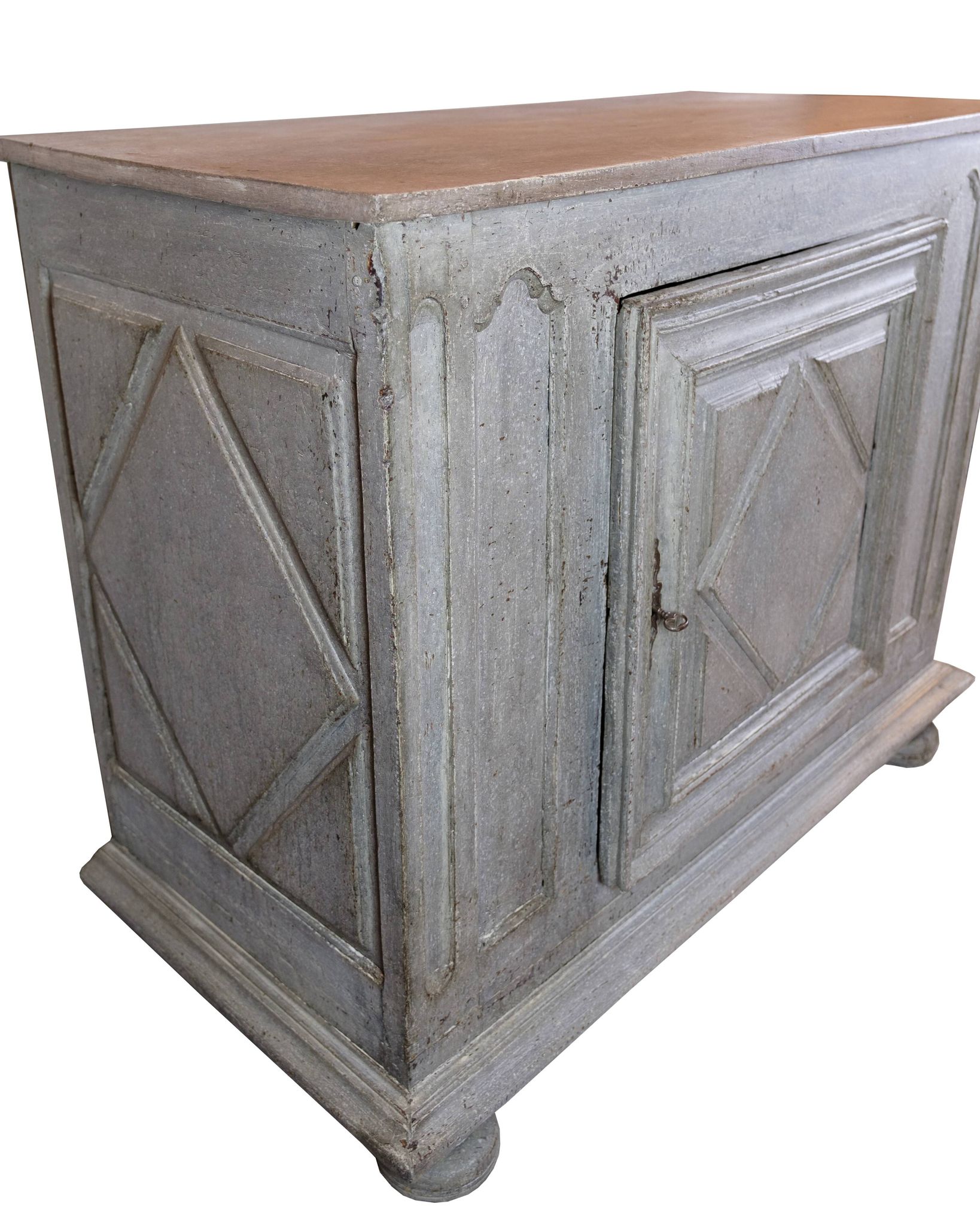 Buffet en bois peint en gris, Espagne années 1720