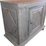 Original Painted Food Cabinet Grey Colour, Spanish Origin From 1720s