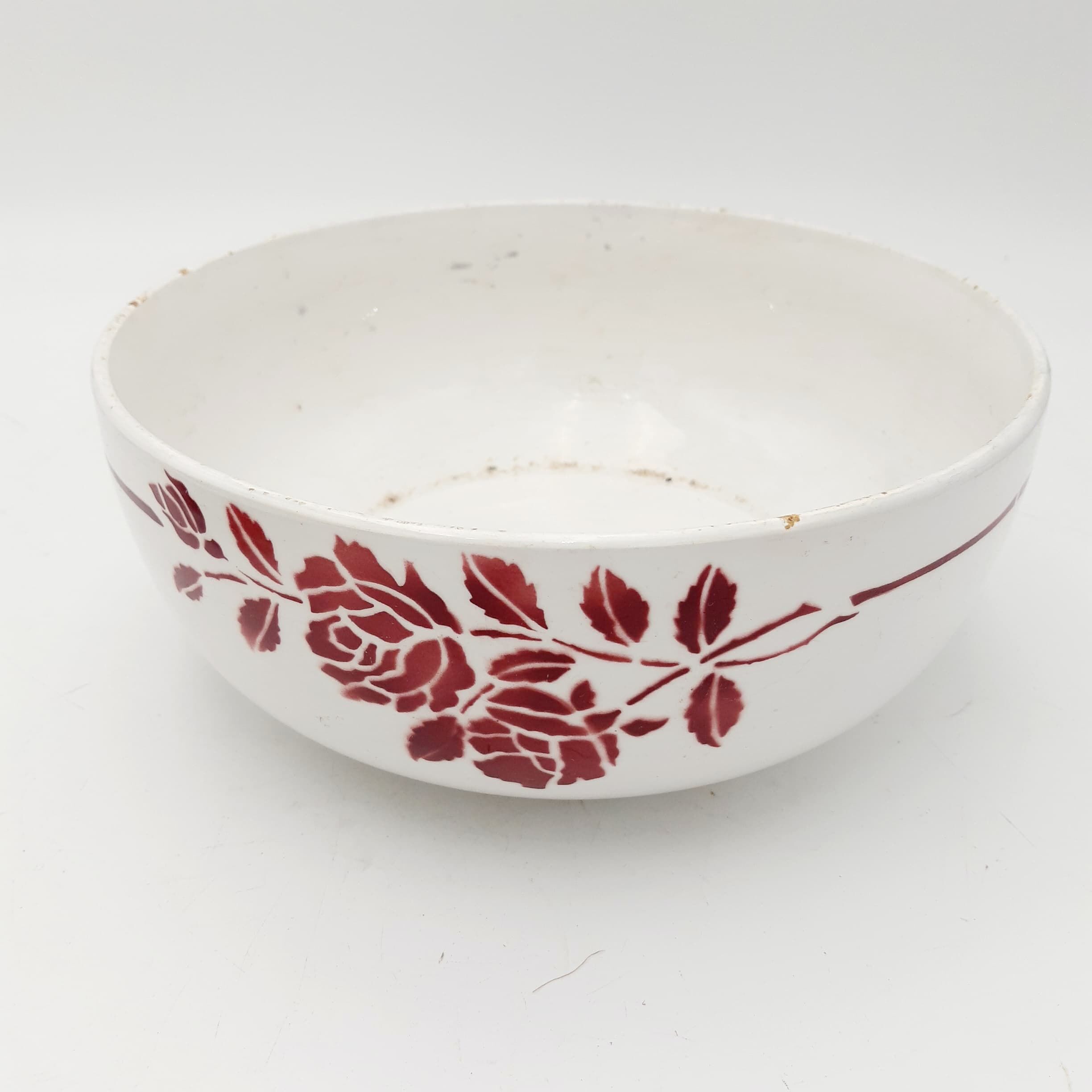 Saladier En Porcelaine, Couleur Blanche, Marque H&H, 24Cm