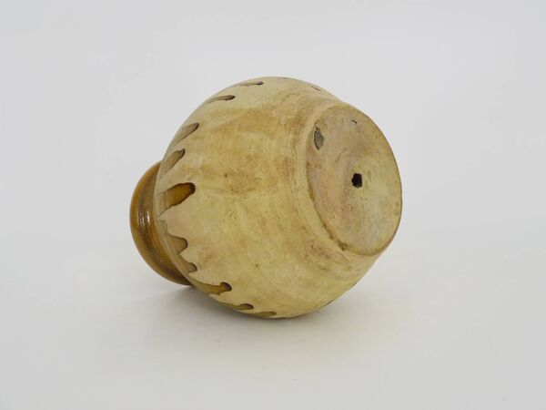 Jarre de Biot en terre cuite à glaçure à col vernissé vintage Provence. XXème