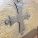 Monastery table with Occitan cross + 4 chairs - 20th century