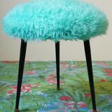 Tripod stool blue mint moumoute 1960
