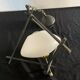 Ancienne suspension opaline et metal maison Lunel