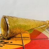 Bouteille Génie en verre d'Empoli jaune ambré - MCM