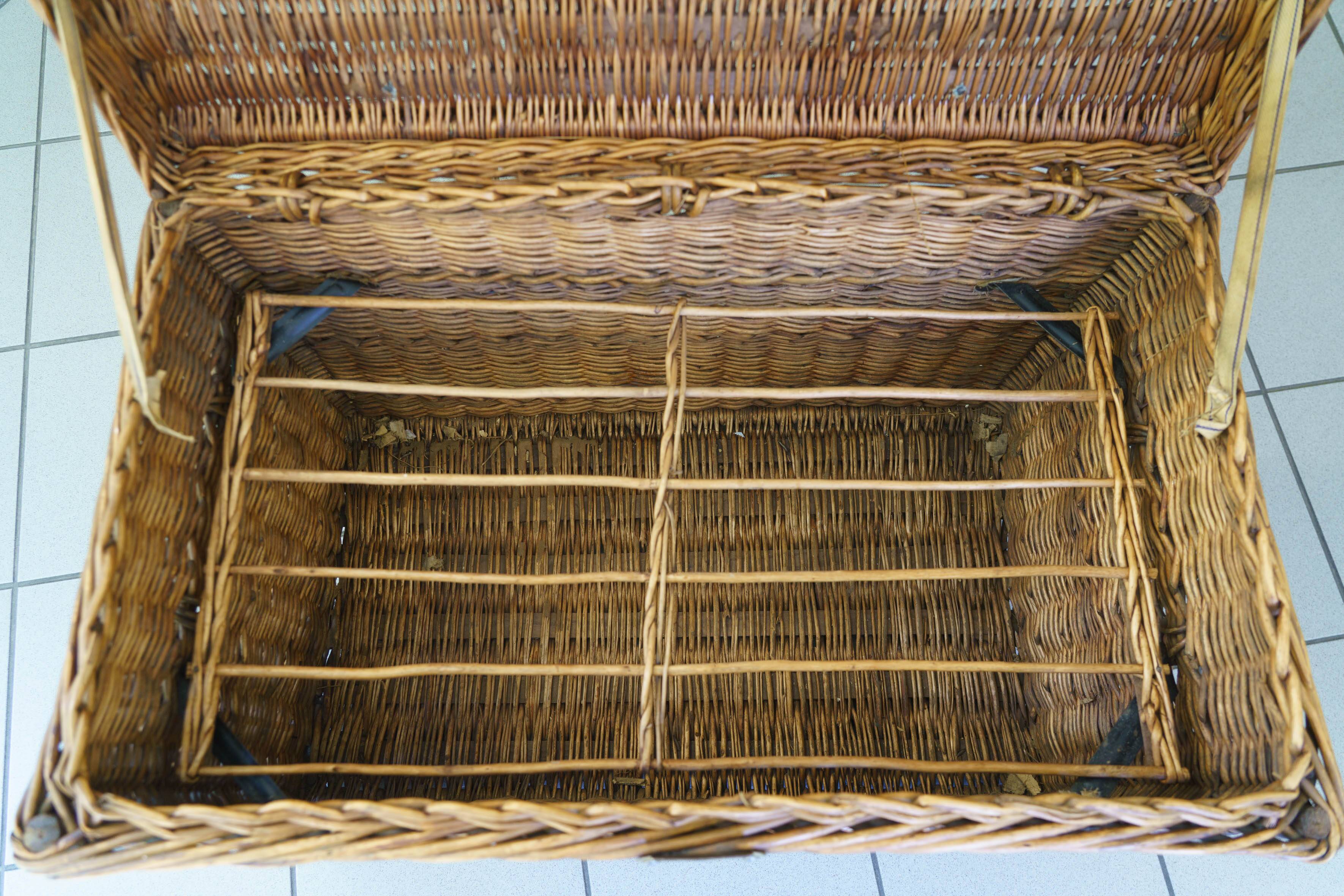 early 20th century wicker trunk