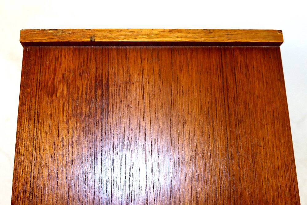 Scandinavian bedside table in teak and oak, Sweden, 1960.