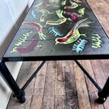 Jacques adnet and guidette carbonnel coffee table 1950