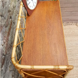 Rack in rattan and bamboo