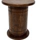Vintage oak plant table low stool 70s design