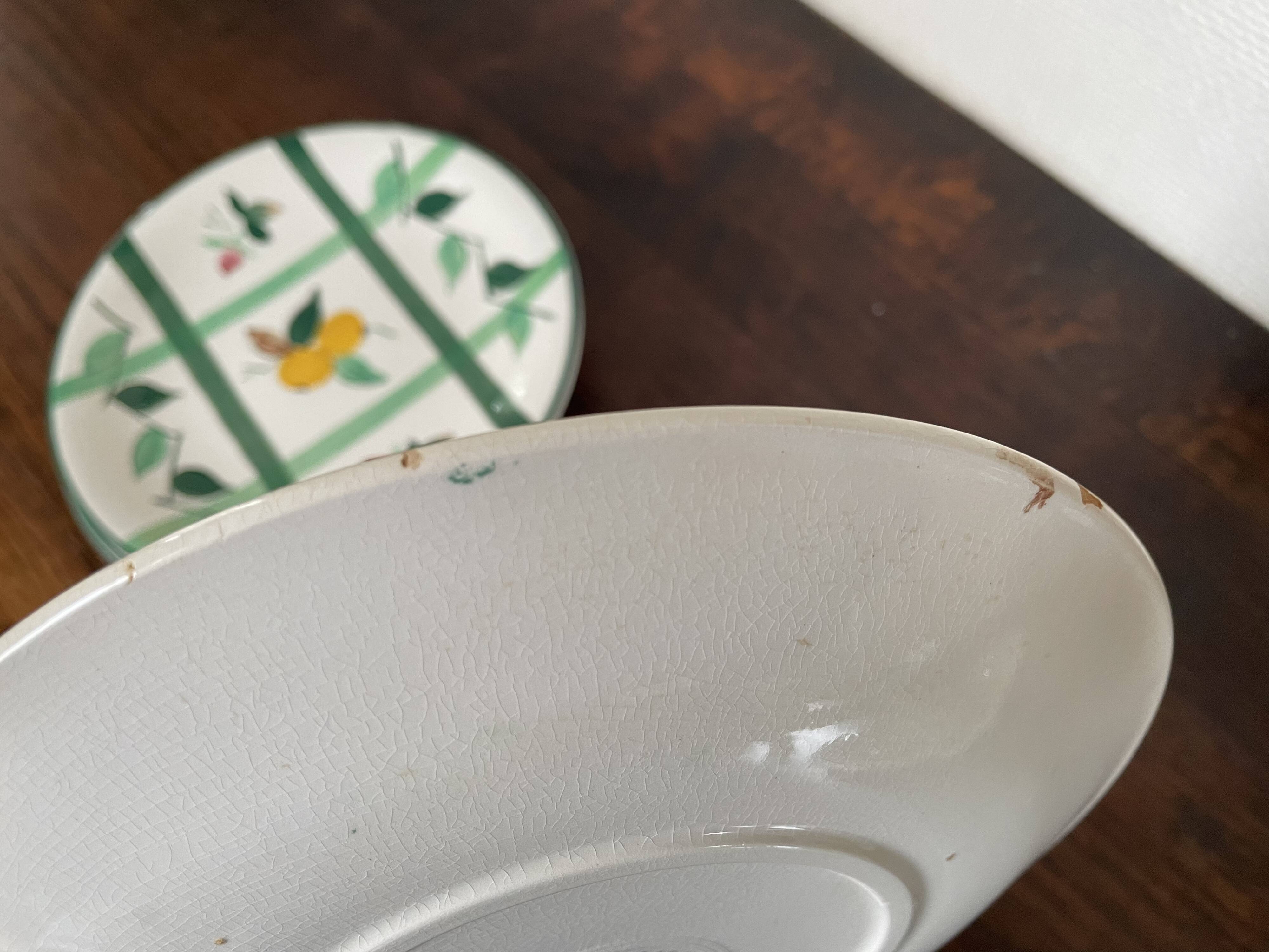 Longchamp dessert plates and oval dish