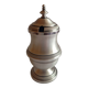 Silver metal mustard jar