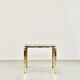 Midcentury Italian Brass And Smoked Glass Coffee Table