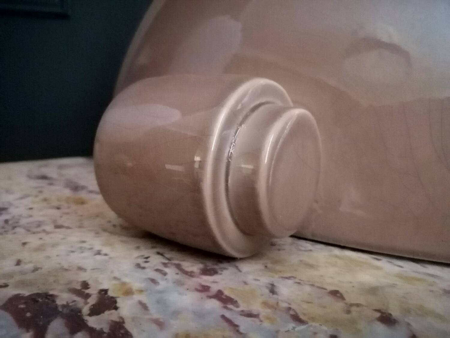 3 Kostka enamelled ceramic wall lights