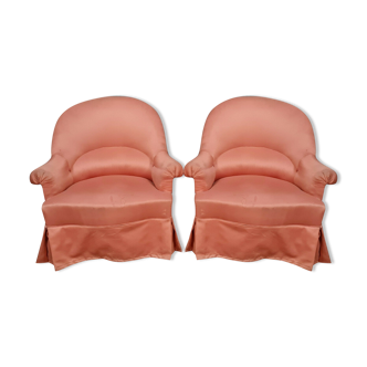 Pair of toad armchairs Napoleon III era