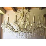Supergrand chandelier with crystals 16 bulbs