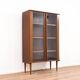 Bibliothèque vitrée scandinave en bois, années 1960