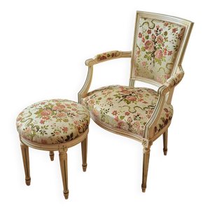 fauteuil et tabouret
