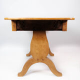 Dining table with extensions of birchwood