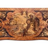19th century marquetry console, games table