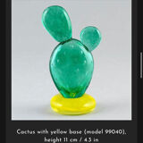 Cactus verre verre artiste d’art Gunnel Sahlin Serie Texas Kosta Boda 90'