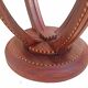 Art Deco 2-tiered pedestal table in purple rosewood, diameter 58.5 cm