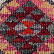 3x10 Vintage Burgundy Kilim Runner Rug 95x302Cm