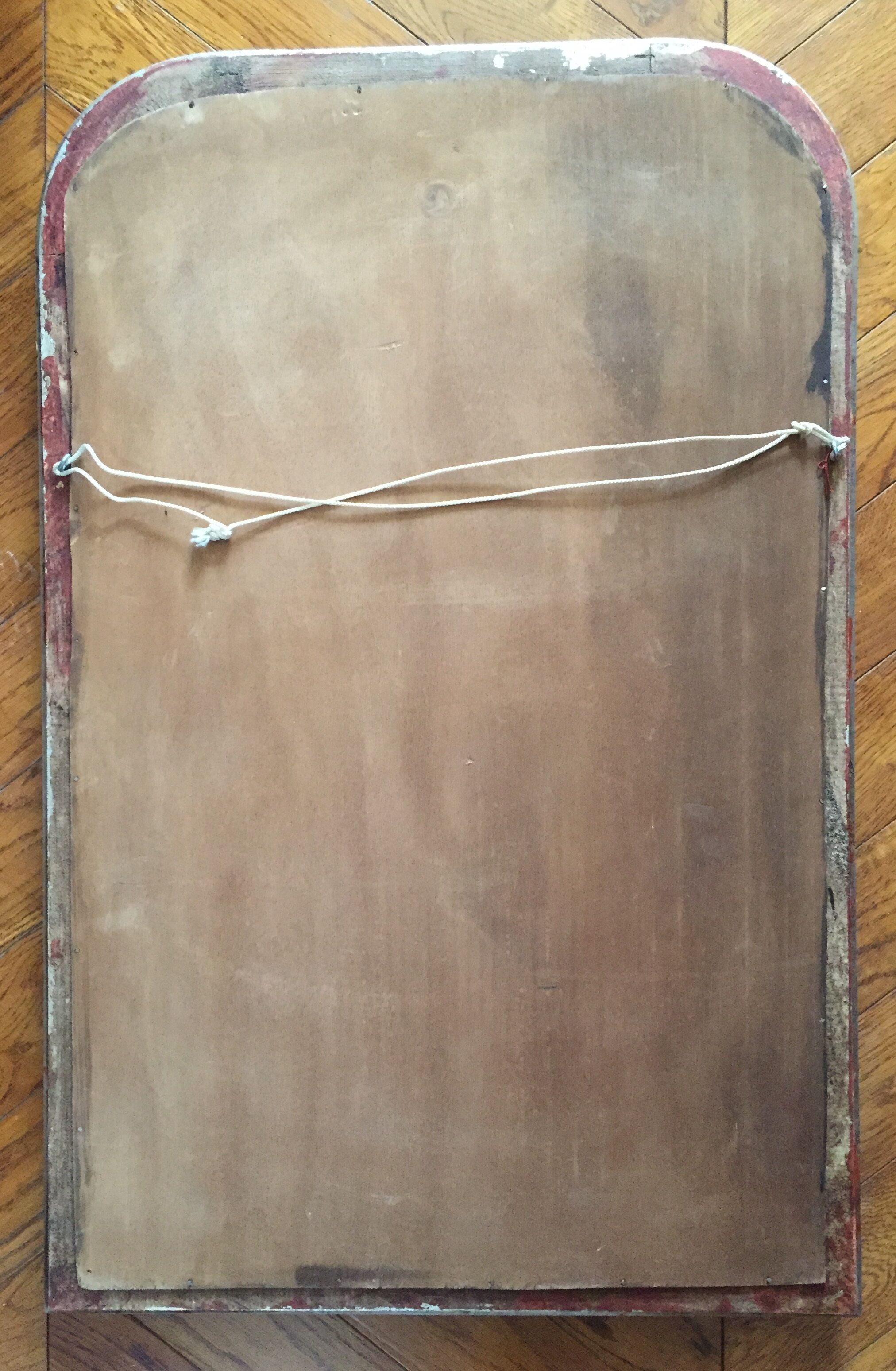 Louis Philippe mirror wooden gold/silver 84 x 53 cm