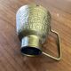 Little oriental pitcher in engraved brass, handcrafted. rare, 19th century period.