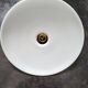 Old hanging lampshade lamp in white opaline Art Deco 1930