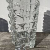 Vase en verre épais transparent classique