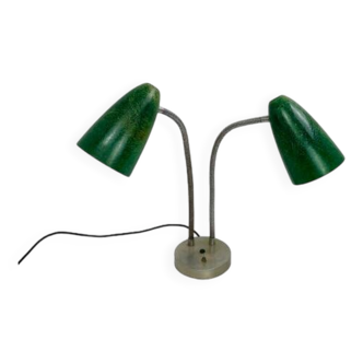 Lampe double américaine, fibre de verre, 1950, Prescoli