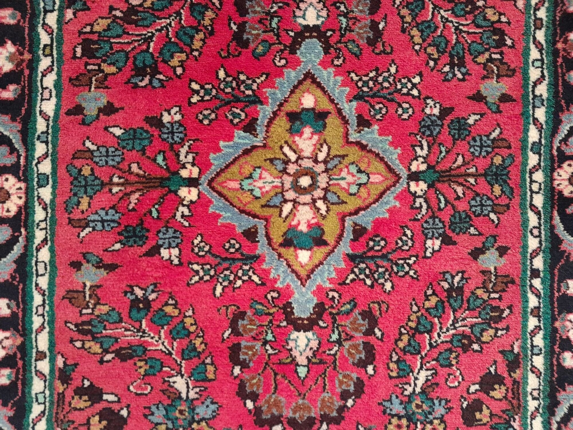 Handmade Persian Sarough hallway rug 320x84cm