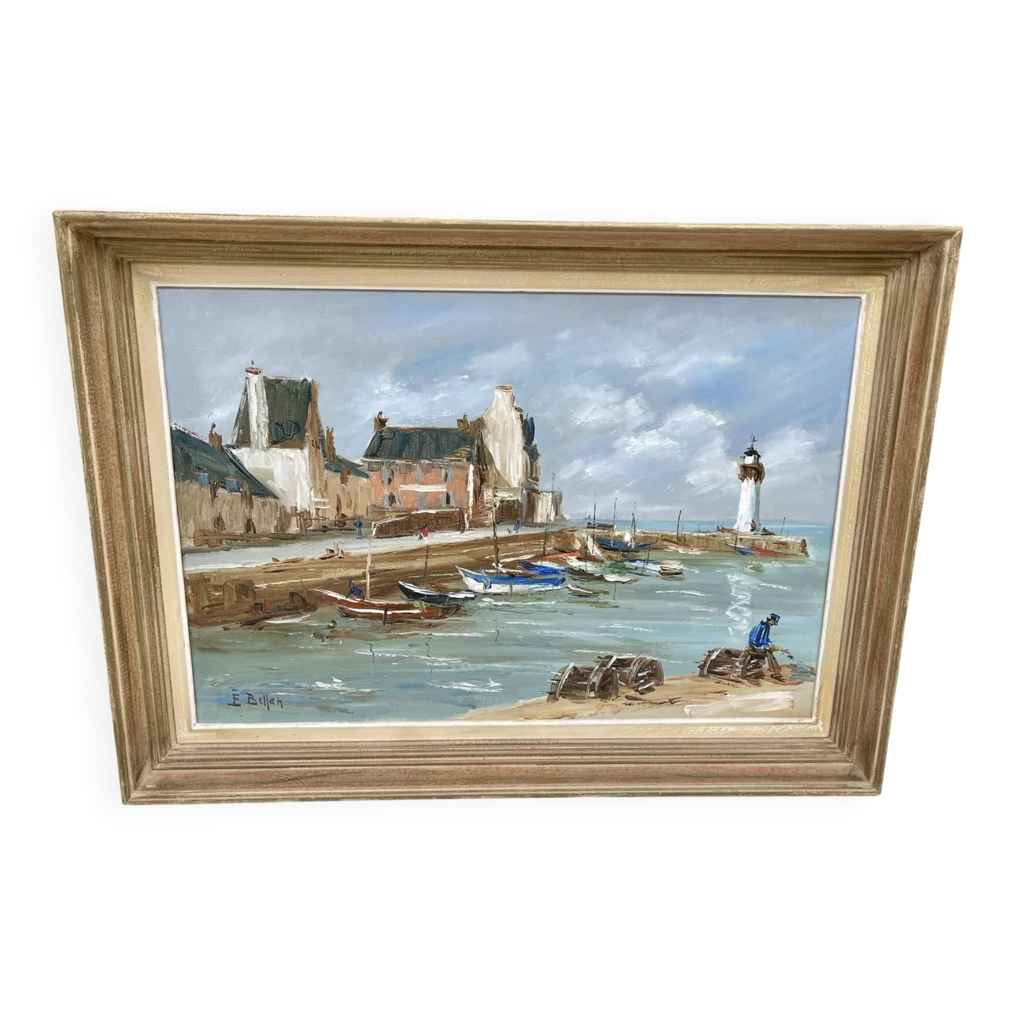 Oil on canvas by Etienne Bellan (1922-2000)