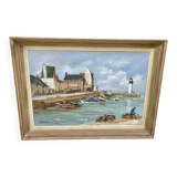 Oil on canvas by Etienne Bellan (1922-2000)