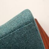 1960s armchair high back in teak, restored