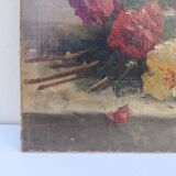 Oil on canvas, bouquet of flowers, signed Blondel.