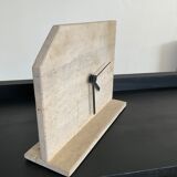 Vintage travertine clock from the 70s