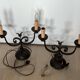 Chandelier fer forgé année 1950 Mazzucotelli Alessandro