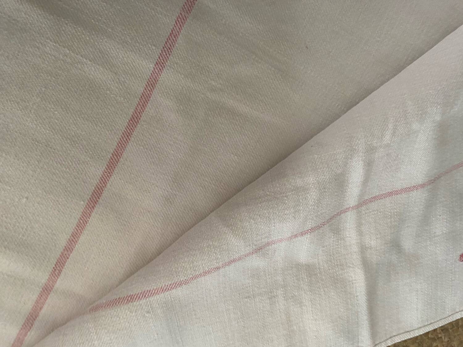Nappe de vigneron en chanvre et coton monogramme PB.