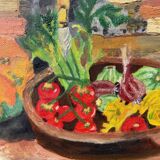 Still life painting oil on canvas