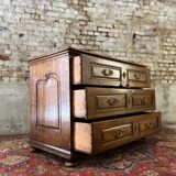 Commode en chêne d’époque louis xiv xviii eme siècle
