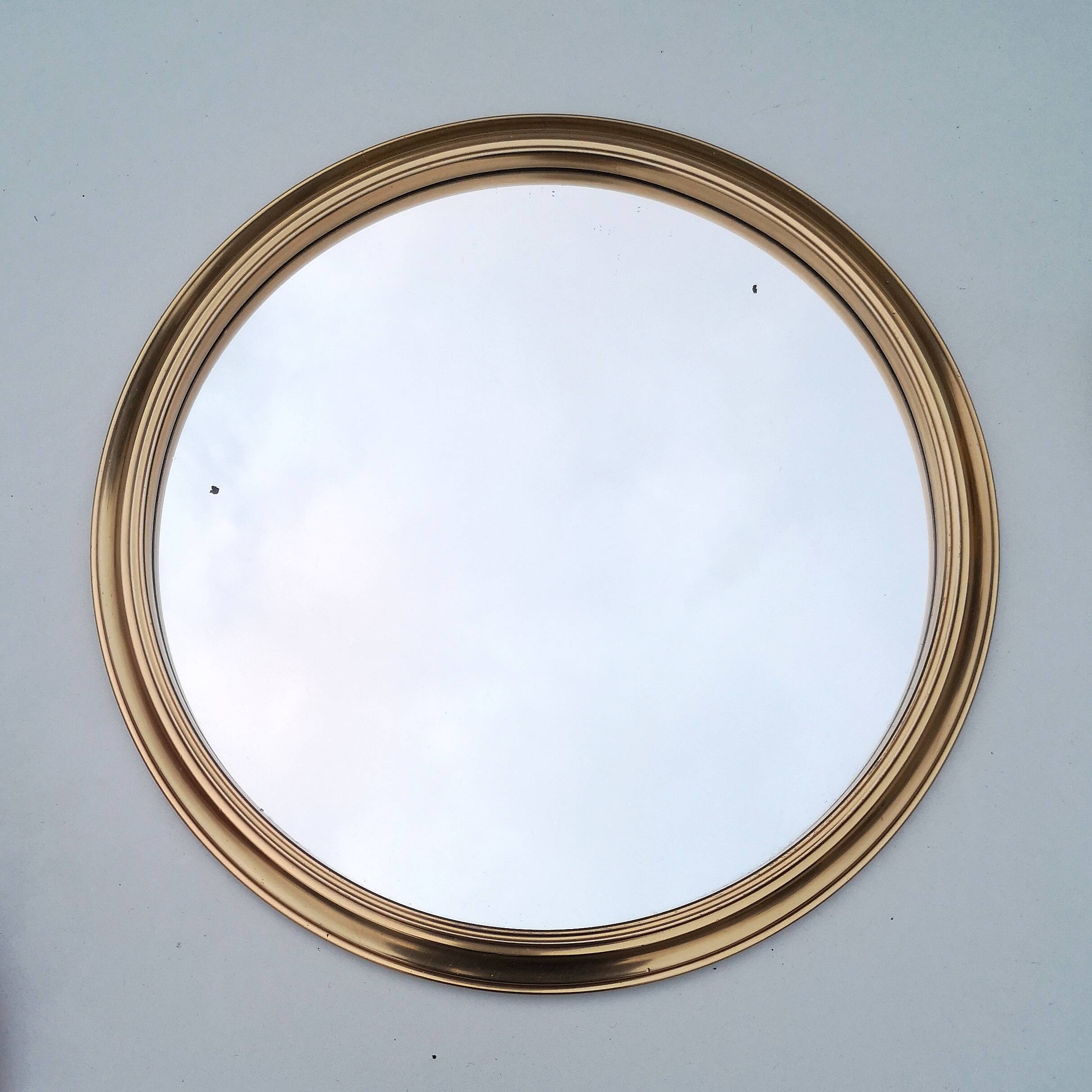 Round mirror tray from the 50s